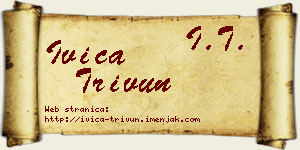 Ivica Trivun vizit kartica